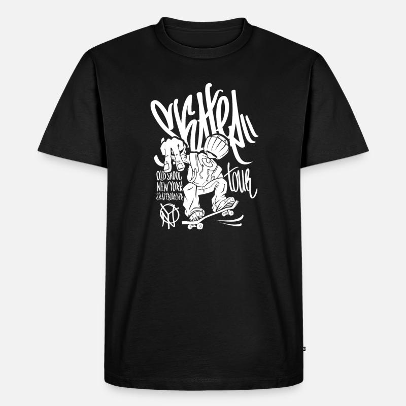 Coole Skate Sprüche - Männer Premium Bio T-Shirt - Schwarz