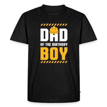 Dad Of The Birthday Boy Gift Kids - Men's Premium Organic T-Shirt - black - Front - Nico (187cm)
