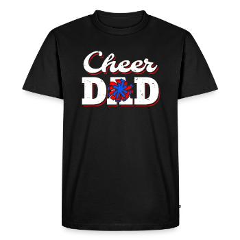 Cheer Dad Papa Papa Cadeau de fête des pères - T-shirt Premium bio Homme - noir - Devant - Nico (187cm)
