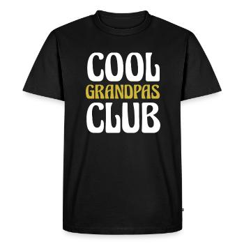 Cadeau de chemise Cool Grandpas Club - T-shirt Premium bio Homme - noir - Devant - Nico (187cm)