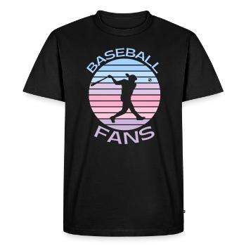 Amateurs de baseball - T-shirt Premium bio Homme - noir - Devant - Nico (187cm)
