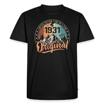 Original 1931 Rétro Cadeau Anniversaire Né En 1931 - T-shirt Premium bio Homme - noir - Devant - Nico (187cm)