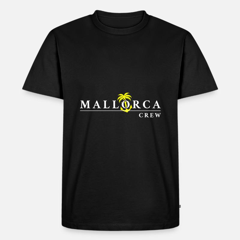 Mallorca Crew - Männer Premium Bio T-Shirt - Schwarz