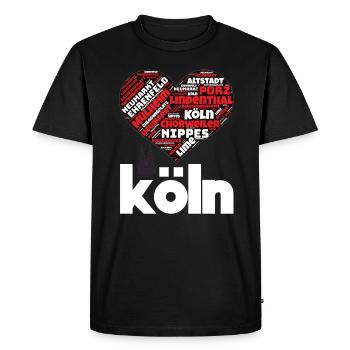 Cologne - T-shirt Premium bio Homme - noir - Devant - Nico (187cm)