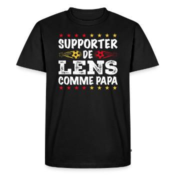 Je Suis Un Supporter De Lens Parfait - T-shirt Premium bio Homme - noir - Devant - Nico (187cm)