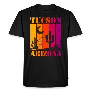 Tucson, Arizona - T-shirt Premium bio Homme - noir - Devant - Nico (187cm)
