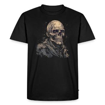 Zombie Halloween Horror Monster - Men's Premium Organic T-Shirt - black - Front - Nico (187cm)