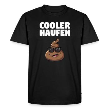 Cool Pile - Design amusant - T-shirt Premium bio Homme - noir - Devant - Nico (187cm)