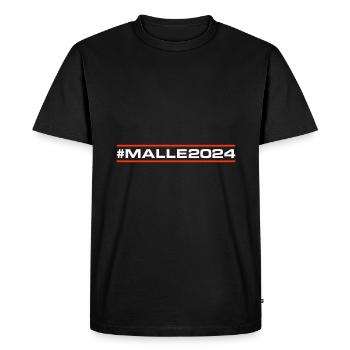 Malle 2024 - Men's Premium Organic T-Shirt - black - Front - Nico (187cm)