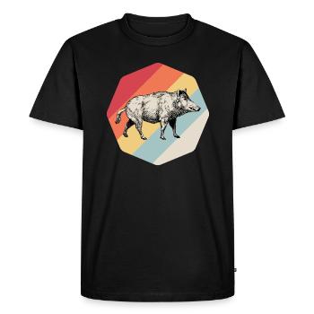 verrat - T-shirt Premium bio Homme - noir - Devant - Nico (187cm)