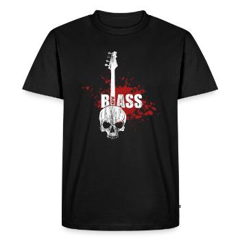 Bass badass - Men's Premium Organic T-Shirt - black - Front - Nico (187cm)