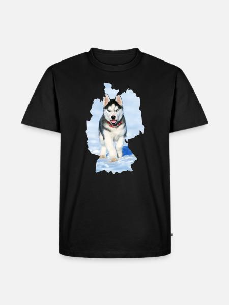 Dog Husky, Dog Husky, Germany - Men's Premium Organic T-Shirt - black