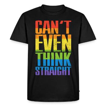 Je ne peux même pas penser à l’arc-en-ciel LGBTQ de la Gay Pride hétéro - T-shirt Premium bio Homme - noir - Devant - Nico (187cm)