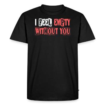 Vide sans vous - T-shirt Premium bio Homme - noir - Devant - Nico (187cm)