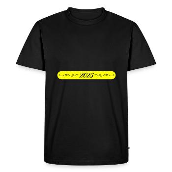 Ornement de l’année 2025 - T-shirt Premium bio Homme - noir - Devant - Nico (187cm)