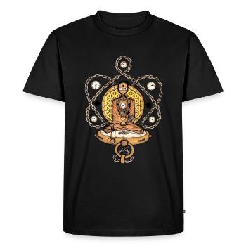 the time Buddha - T-shirt Premium bio Homme - noir - Devant - Nico (187cm)