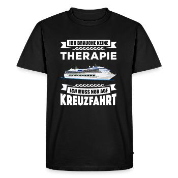 Cruise Shirt - Cruise Ship - Gift - Men's Premium Organic T-Shirt - black - Front - Nico (187cm)