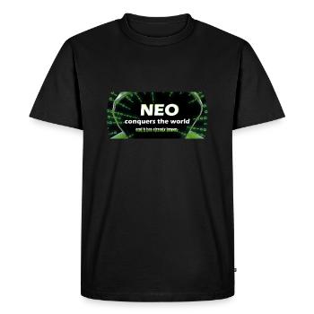 Neo - Men's Premium Organic T-Shirt - black - Front - Nico (187cm)
