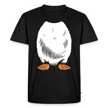 Penguin Costume Carnival Carnival Animal South Pole - Men's Premium Organic T-Shirt - black - Front - Nico (187cm)