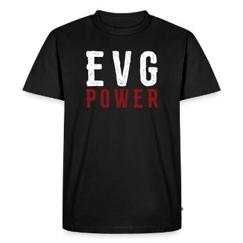 evg power - T-shirt Premium bio Homme - noir - Devant - Nico (187cm)