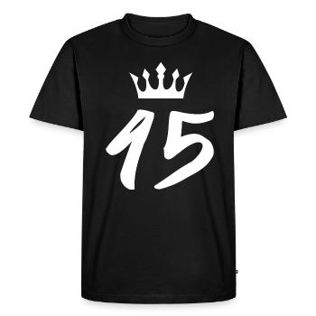 45 Number crown - Men's Premium Organic T-Shirt - black - Front - Nico (187cm)
