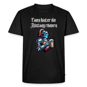 Bière - One Behind The Armor Romans Toast - T-shirt Premium bio Homme - noir - Devant - Nico (187cm)