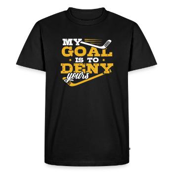 Gardien de but gardien de hockey gardien de but cadeau de gardien - T-shirt Premium bio Homme - noir - Devant - Nico (187cm)