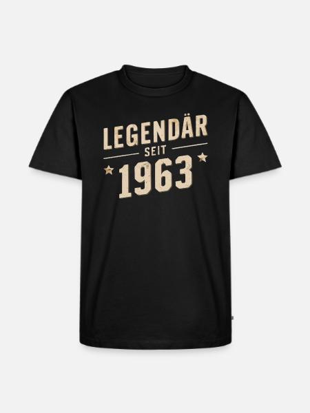 Legendary since 1963 - Men's Premium Organic T-Shirt - black