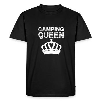 Camping Queen Camper - T-shirt Premium bio Homme - noir - Devant - Nico (187cm)