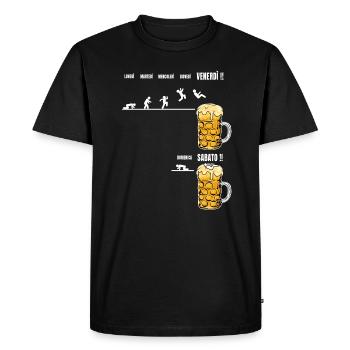 Dictons de bière drôles pour les buveurs de bière - Amateurs de bière - T-shirt Premium bio Homme - noir - Devant - Nico (187cm)