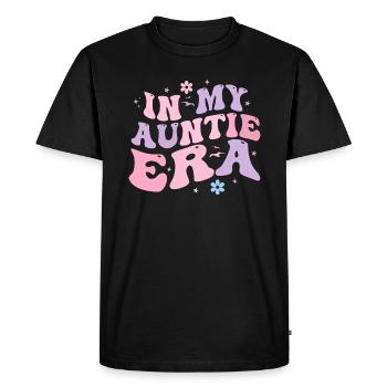 In My Auntie Era Baby Announcement for Aunt - T-shirt Premium bio Homme - noir - Devant - Nico (187cm)