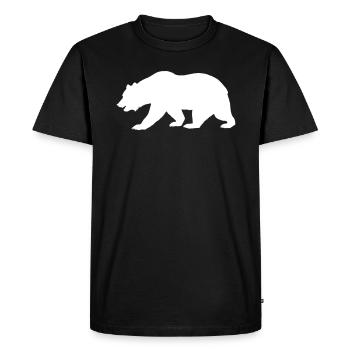 Ours ours nature nature sauvage nature mère vie randonnée - T-shirt Premium bio Homme - noir - Devant - Nico (187cm)