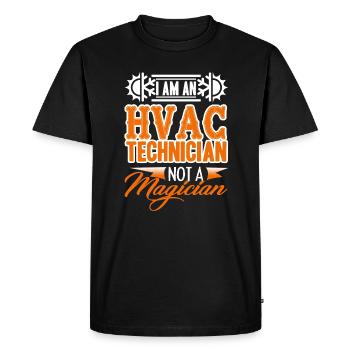 Technicien CVC Je suis un technicien CVC - T-shirt Premium bio Homme - noir - Devant - Nico (187cm)
