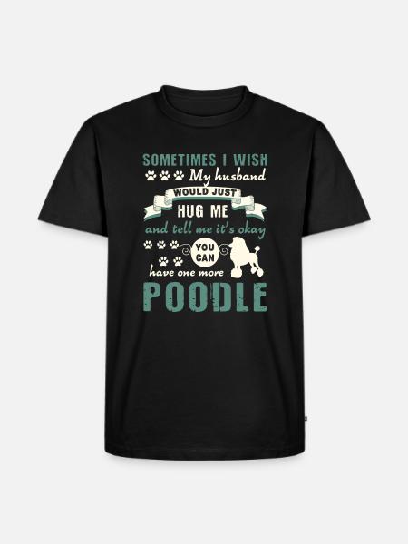 Caniche câlin mon caniche - T-shirt Premium bio Homme - noir