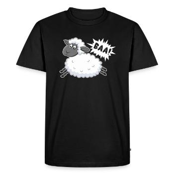 Sheep Baa Baaa Sheep - Men's Premium Organic T-Shirt - black - Front - Nico (187cm)