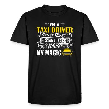 Taxi Driver I'm A Taxi Driver - Men's Premium Organic T-Shirt - black - Front - Nico (187cm)