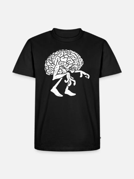 Brain Ghost - Men's Premium Organic T-Shirt - black
