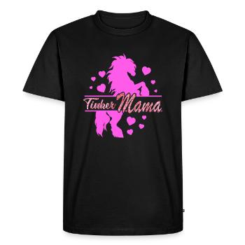 Tinker Horse Mom Horse Lover Rider - Men's Premium Organic T-Shirt - black - Front - Nico (187cm)