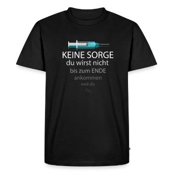 Anästesie Narkose Arzt Ich muss gehen Anästhesist - Männer Premium Bio T-Shirt - Schwarz - Vorne - Nico (187cm)