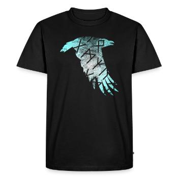 Scandinavian Raven - Men's Premium Organic T-Shirt - black - Front - Nico (187cm)