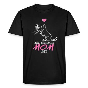 Mantrailing Dog Sport Tracking Dog - Men's Premium Organic T-Shirt - black - Front - Nico (187cm)
