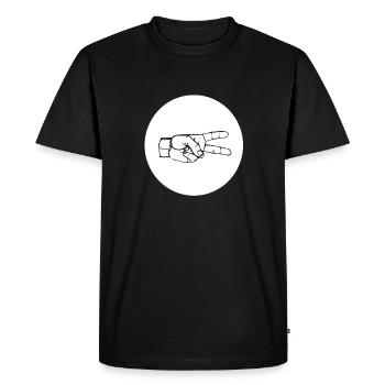 CISEAUX (s) - T-shirt Premium bio Homme - noir - Devant - Nico (187cm)
