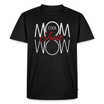 Fête des mères maman cool juste wow idée cadeau - T-shirt Premium bio Homme - noir - Devant - Nico (187cm)
