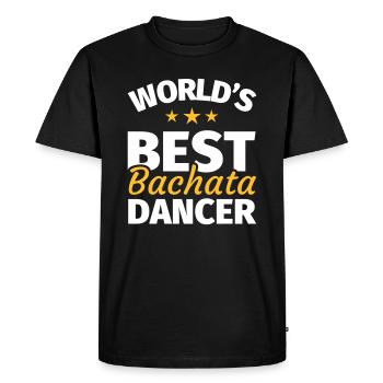 Cadeau de danse Bachata - T-shirt Premium bio Homme - noir - Devant - Nico (187cm)