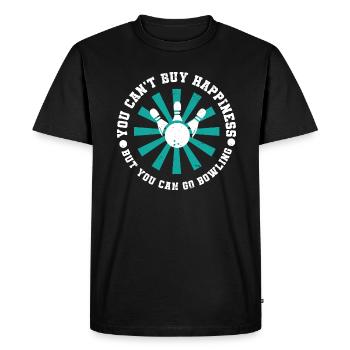 Bowling Bowling Ball Bowling Alley Strike - T-shirt Premium bio Homme - noir - Devant - Nico (187cm)