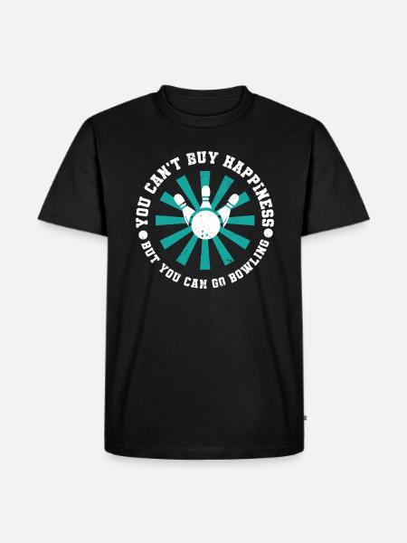 Bowling Bowlingkugel Bowlingbahn Strike - Männer Premium Bio T-Shirt - Schwarz