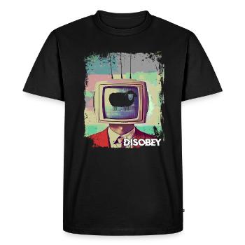 Disobey Black Sheep - Men's Premium Organic T-Shirt - black - Front - Nico (187cm)