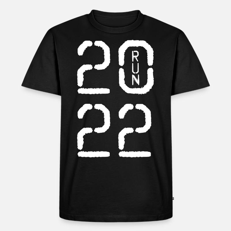 Course blanche 2022 - T-shirt Premium bio Homme - noir