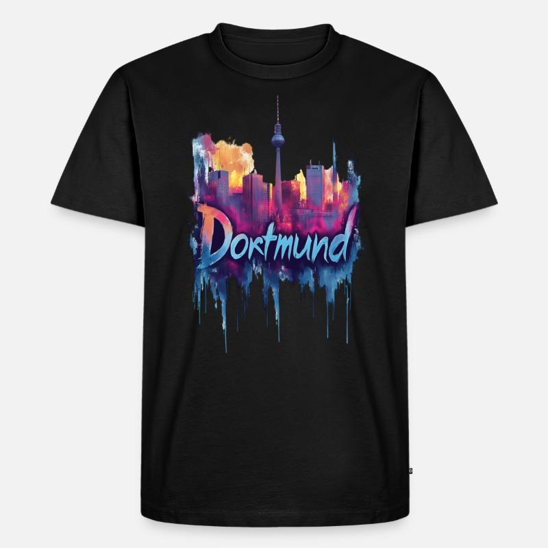 Dortmund - Männer Premium Bio T-Shirt - Schwarz
