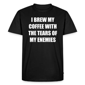 drôle drôle dictons sarcasme ironie - T-shirt Premium bio Homme - noir - Devant - Nico (187cm)